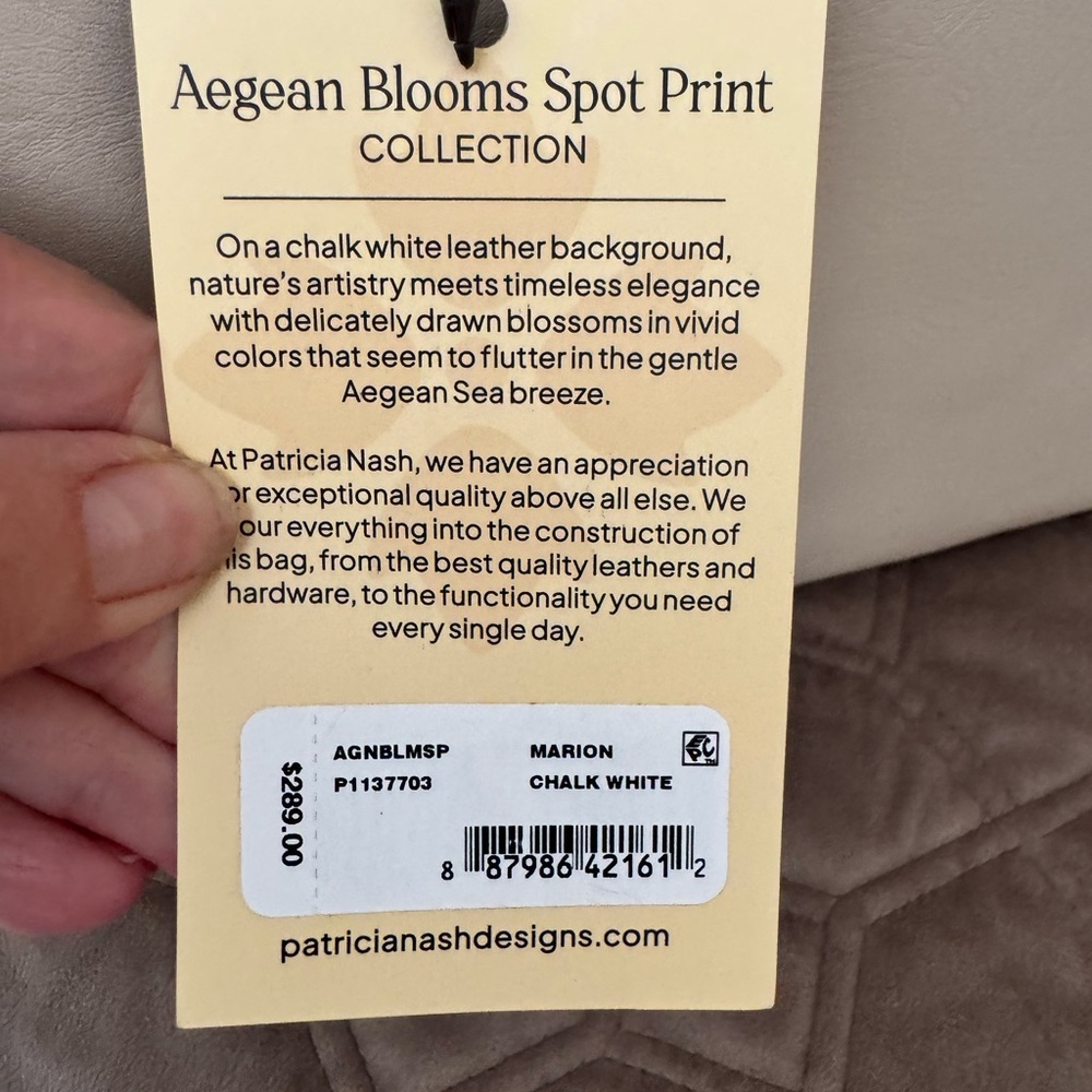 Patricia Nash Floral Leather Marion Tote, shoulder/ Crossbody bag - Picture 8 of 16